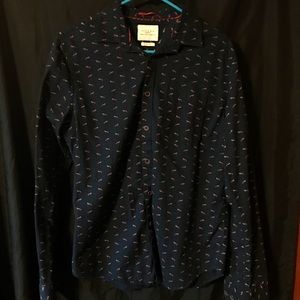 Cactus Man slim fit short sleeve button down